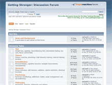Tablet Screenshot of forum.gettingstronger.org